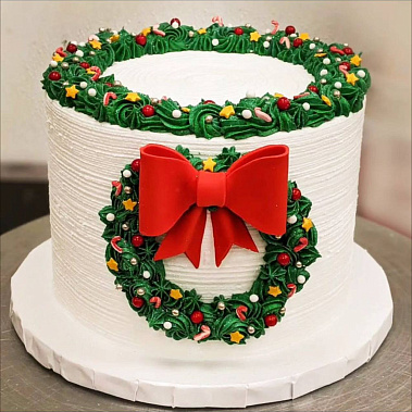 «Рождественский венок» купить - первоуральск.сладкоежкин.рф