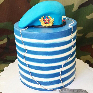 Торт "ВДВ Тельняшка" купить - первоуральск.сладкоежкин.рф