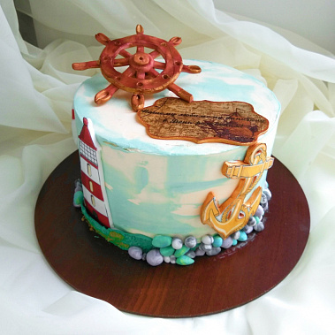 Торт "Нашему капитану" купить - первоуральск.сладкоежкин.рф